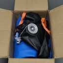 VOFiTNY Gymnastics Tumbling Equipment Air Barrel Inflatable Octagon Tumbler Roller Back-bend Trainer Cheerleading Without Pump (3.3'L x 2'D, Blue/Black No Pump)