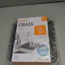 Boon Grass Plastic Drying Rack - Modern Countertop Baby Bottle Organizer - 9.75 x 9.88 x 3.0 inches - Gray