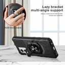 for Celero 5G SC Case with Screen Protector,Celero5g SC Phone Case Magnetic Ring Stand Military Grade Rugged Frosted PC Back Soft Silicone Shockproof Cover for Celero 5g SC Black