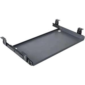 Sliding Under Desk Keyboard Tray Slide Out Keyboard Holder Drawer Heavy-Duty Office Desk Extender Platform Pull Out Desktop Sliding Computer Tray for Keyboard Drawer Under Desk Shelf-Metal, Large