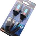 2PCS BNC DC 2 in 1 Transmitter 8MP Coaxial Twisted Pair Transmitter BNC Connector to Network Cable Feeder 17cm/6.7inch for Video Equipment Cameras Monitors Transceiver with Power Connector