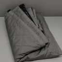 MAGZO Magnetic Thermal Insulated Door Curtain with Perspective Window, Fits 36" x 80" Door, Made of Oxford&Cotton, Insulation Cover Blanket for Winter/Sliding Glass/Patio Doors, Keep Cold Out, Grey (Gray)