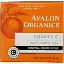 Avalon Organics Skin Moisturizer with Vitamin C, 1.7 Oz, Dermatologist Tested, Plant-Based Formula, Cruelty-Free