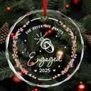 Jesuspirit Friends Christmas Ornaments 2025, Friendship Gifts for Women Friends, Ornament for Christmas Tree, Sister Gifts Ornament (Our Adventure Awaits Engaged 2025)