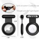 2 x Apple AirTag Holder 2-Pack - Hidden Kids GPS Tracker Case, Suitable for Children, Elderly, Backpack, Luggage (grey-White)