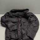 Pioneer Camp Women's Down Puffer Jacket Lightweight Hooded Winter Coat Water Repellent Quilted Fuffy Jacket Outdoor Casual (Large, Black)