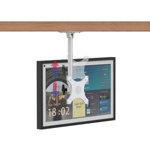 Under Cabinet Mount for Show 15 (1st, 2nd Gen), Show 21 Mount Height Adjustment, Swivel Left to Right, Rotate for Portrait or Landscape, Up and Down Tilt Under-Cabinet Mount (Silver)