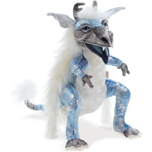 Folkmanis Ice Dragon Hand Puppet, 17 x 10 x 17 in