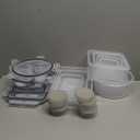 42 PCS Food Storage Containers with Lids (21 Containers & 21 Lids) - Reusable Plastic Food Containers for Kitchen Storage and Organization BPA-Free Leakproof Meal Prep Container with Labels & Pen