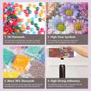 FHBUBPUP 5D Flower Diamond Painting Kits for Adults, Daisy Diamond Art Kits for Beginners, DIY Full Drill Round Diamond Dot Gem Art, Craft Gift Suitable for Home Wall Decoration 1212Inch