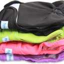 Teamoy 4pcs Washable Female Dog Diapers, Reusable Doggie Diaper Wraps for Female Dogs, Super-Absorbent and Comfortable, XS (Black+ Purple+ Green+ Rose Red (4pcs))