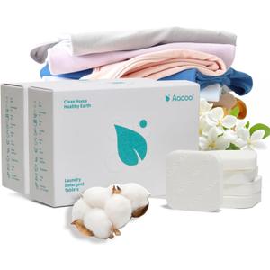 Fresh Linen Scent Laundry Detergent Sheets, Ultra Concentrated Heavy Duty Liquidless Laundry Soap, Gentle on Skin, Eco-Friendly & Travel Size, HE Washer Compatible, 60 Ct （2 pack）