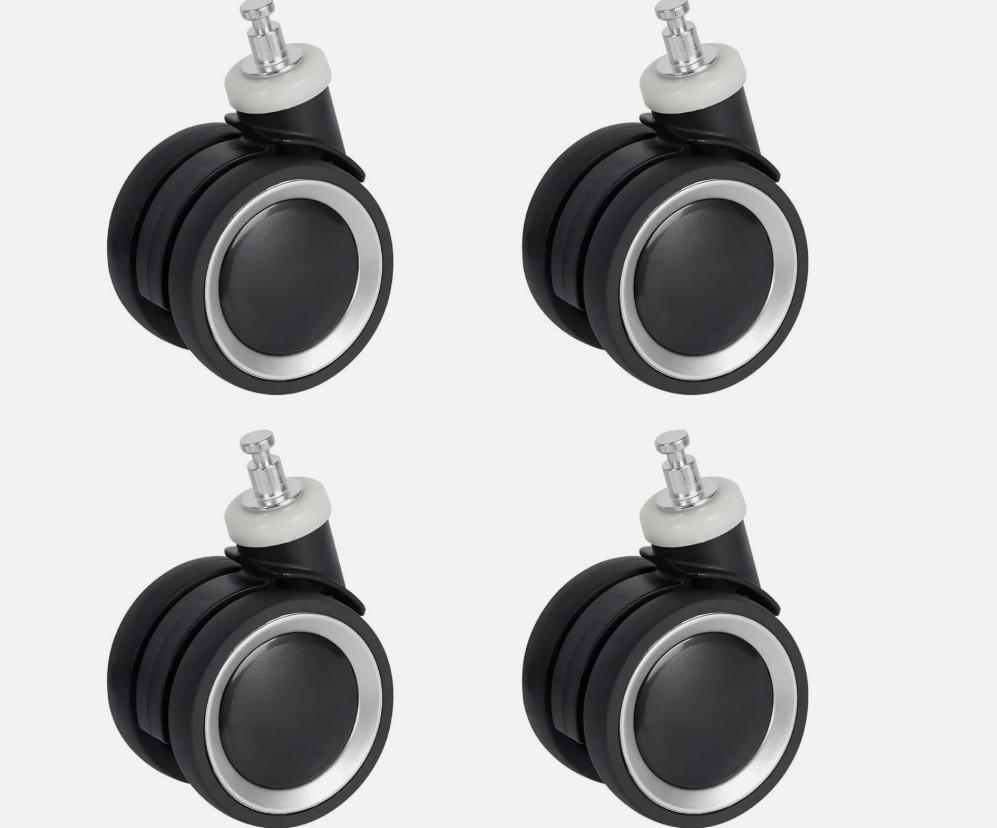 Luggage Wheels Replacement - Our Suitcase Replacement Wheels are Only Designed for TILYMOL Luggage, and aren't Compatible with Other Luggage Brands (Black) 4 Pack