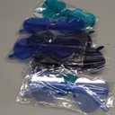 NACHLYNN 10 Pairs Heart Sunglasses Women Rimless Heart Shaped Sunglasses Candy Color Glasses for Costumes Cosplay (Blue Series)