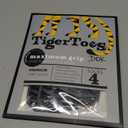 DOK TigerToes Premium Non-Slip Dog Socks for Hardwood Floors - Extra-Thick Grip That Works Even When Twisted - Prevents Licking, Slipping, and Great for Dog Paw Protection - Size Medium (Classic Grey)