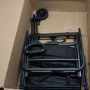 PASAMIC Collapsible Wagon 220 lbs, Heavy Duty Wagon Carts Foldable, Portable Wagons for Groceries, Beach Cart with All-Terrain Wheels & Drink Holders, Utility Wagon for Shopping, Sports, Camping,Black