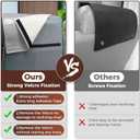 Recliner Headrest Protector Faux Leather Headrest Cover for Recliner Chair Couch Headrest Cover for Furniture Sofa Protector Chair Arm Covers for Home Office 17 x 27In(Light Gray)