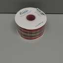 Ribbli Red Velvet Wired Ribbon with Plaid Reversible 2.5 Inch Christmas Ribbon for Gift Wrapping Christmas Tree Decoration Crafts Wreaths Supplies-Continuous 10 Yards