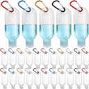 100PCS Value Empty Hand Sanitizer Bottles with Keychains, 2OZ Travel Bottle with Clips, Portable Travel Size Bottle Containers for Hand Sanitizer Holder with Lid - Leak Proof, Refillable,Empty