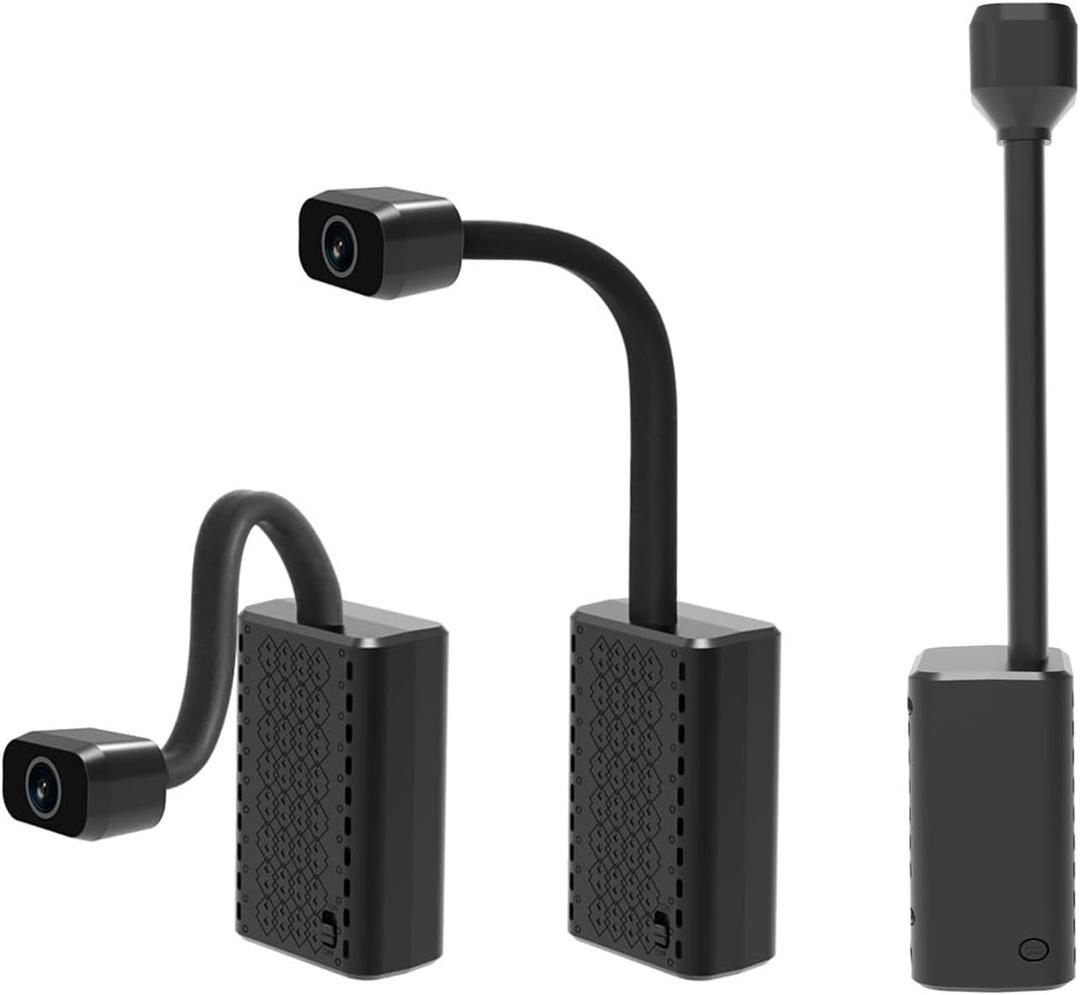 2K Mini Goose-Neck Security Camera Wireless with Magnetic Mount, Built-in Hotspot & Battery, Color Night Vision, Motion Detection, Phone & PC Monitoring for Home Security (W-G2)