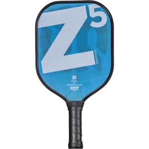 Onix Graphite MOD Z5 Carbon Fiber Pickleball Paddle with Wide-Body Shape, Honeycomb Core, Graphite Face & Cushion Comfort Pickleball Paddle Grip,ONIX Graphite Z5 - Mod Blue