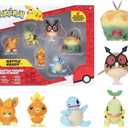 Pokmon Battle Figure Multipack (6PK: 2" Pawmi, Squirtle #2, Torchic, Turtwig, Hoothoot, Appltun) W9