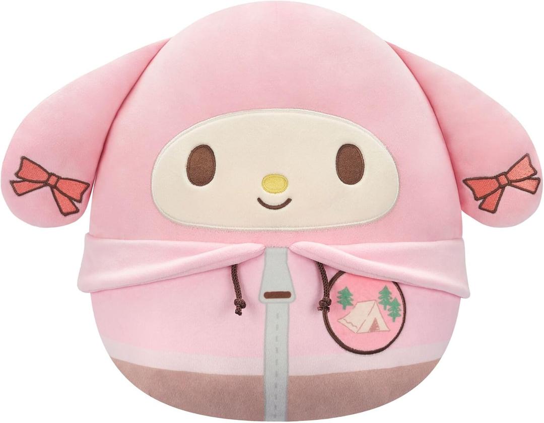 Squishmallows Original Sanrio 12in Cute Camping My Melody Official Jazwares Plush (Medium-Sized)