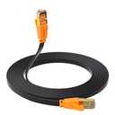 Cat 8 Ethernet Cable, 100ft Indoor & Outdoor LAN Cord, 30AWG Heavy Duty Waterproof Shielded Patch Cord, Durable Gold Plated RJ45 Connector for Router, Modem, Gaming, PC, Laptop, Xbox