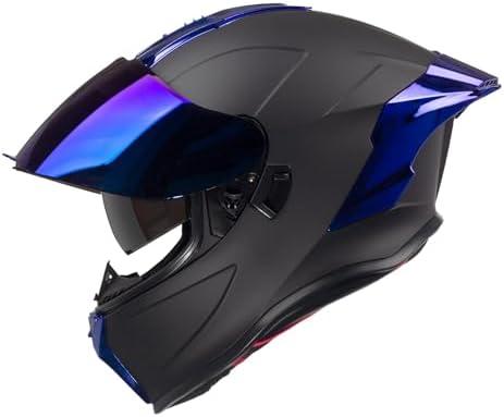 Crown Racing Motorcycle Helmets, Full Face Motorcycle Street Bike Helmet, DOT Approved Model-LW600
