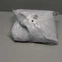 Skylety 48 Inch Christmas Tree Skirt Ruffle Tulle Sequin Round Glitter Double Layers Xmas Tree Skirt for Christmas Holiday New Year Wedding Anniversary Birthday Party Indoor Decoration (White)