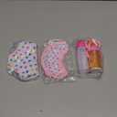 CARANOVO Baby Doll Accessories Set – 7 Pcs Feeding and Caring Set with Magic Disappearing Bottles, Pacifier, Diapers and Bibs Doll Pretend Play Gift for Kids