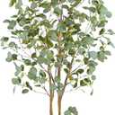Warmplants Artificial Eucalyptus Tree, 6ft Tall Faux Eucalyptus Plant with Basket for Home Office, 72'' Fake Tree for Indoor Outdoor Livingroom Garden Floor Dcor