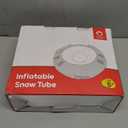 QPAU 44 Snow Tube with Backrest  Heavy Duty Inflatable Sled 500 lbs Capacity with Cover, Handles & Tow Rope, Snow Tubing Sleds for Kids & Teens, Portable Air Sled with Fast Valve (Blue)