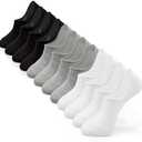 IDEGG No Show Socks Men Low Cut Ankle Short Socks for Men Casual Athletic Socks with Non-Slip Grip