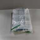 MyGift Single Stackable Tray, Add-on for 11 Inch Clear Arts & Crafts Storage Box with Blue Accents, 9 Compartment Sewing Supplies Organizer 3 Drawers and Removable Dividers