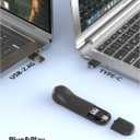 Air Mouse for PC/iOS/Android with Touchpad Rechargeable Wireless Presentation for PPT Pointer Bluetooth 2.4G Remote Control for PowerPoint/Keynote/Tiktok/Camera/Kindle App (Black)