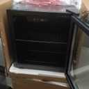 Electactic 50 Cans Beverage Refrigerator Cooler, 1.3 Cu.ft Mini Fridge Countertop Drink Cooler with Glass Door for Beer, Soda,Wine, Adjustable Digital Temperature Control for Home Dorm Bar, Black