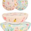 Reusable Bowl Covers for Bread Proofing, Cotton Beeswax Bowl Covers Reusable with Elastic Rim, Sourdough Bowl Cover for Food Storage and Food Preservation (10INCH) 