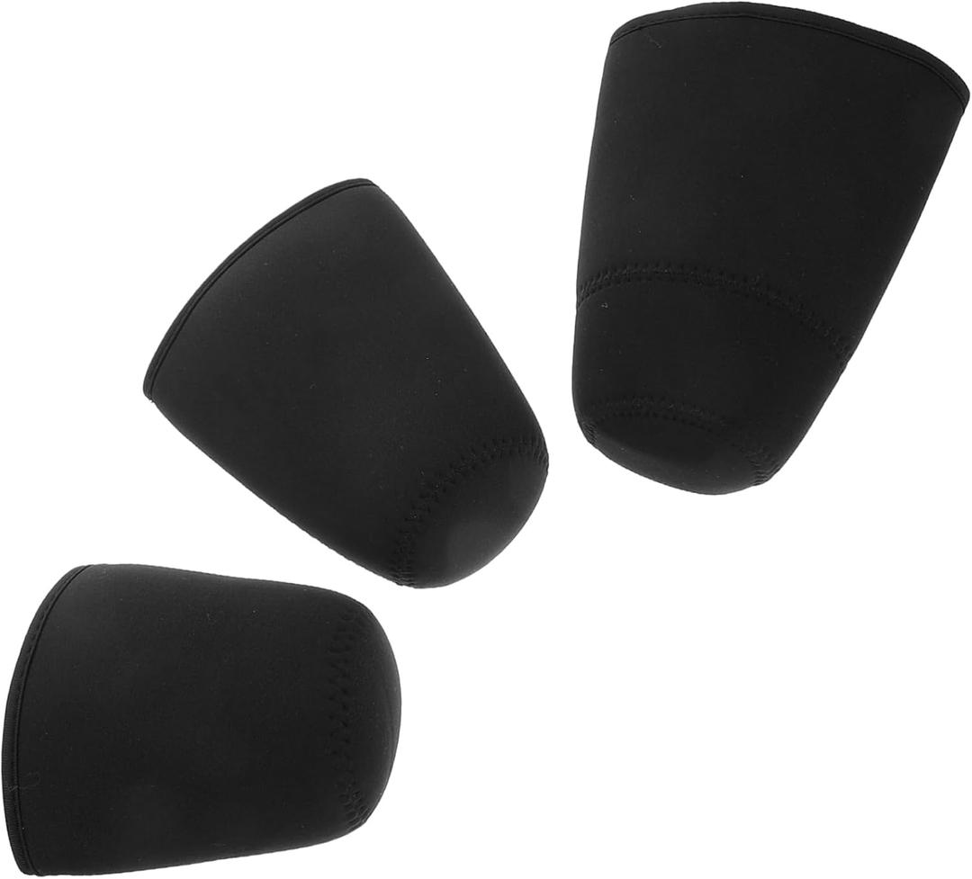 3 Pcs Reusable Neoprene Coffee Mug Sleeve Covers Heat Resistant Insulator for Hot Cold Beverages Lightweight Portable Drink Protection for Coffee Tea Milkshakes