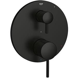 Grohe 294232430 Timeless Pressure Balance Valve Trim with 2-Way Diverter and Cartridge, Matte Black