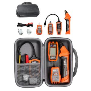 CaseSack case for Klein Tools 80016 Circuit Breaker Finder Tool Kit, ET310 AC Circuit Breaker Finder, Integrated GFCI Outlet Tester, RT310 Receptacle and Accessory Kit (Stone Gray)
