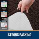 OLANLY Bathroom Rugs 50x30, Extra Soft Absorbent Chenille Bath Rugs, Rubber Backing Quick Dry, Machine Washable Bath Mats for Bathroom Floor, Tub and Shower, Home Decor Accessories, Brown