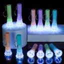PROLOSO Mini Flashlight Keychains for Kids Toy Flashlights Bulk Assorted Colors Torch Key Rings Hiking Camping Party Favors 50 Pcs