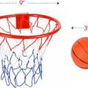 ArtCreativity Mini Over-the-Door Basketball Hoop Game Easy to Hang, No Assembly Required Includes 1 Mini Ball & Durable Net Hoop Indoor Basketball Toy Gift for Kids, Teens & Adults Bedroom Play