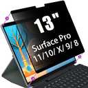 Privacy Screen for Microsoft Surface Pro 13"- Privacy Screen Protector Surface Pro 11,10, X,9, 8 Screen Protector - Fully Removable,Easy to Install,Reusable,No Bubbles Screen Protector