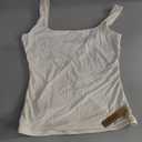 PUMIEY Women's Square Neck Tank Top Sleeveless Double Lined Basic Tops Sharp Collection (Size S)