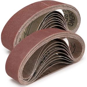 20 Pack 1.2" x 13" Replacement Knife Sharpener Sanding Belt 120/240/400/800/1000 Grit Aluminum Oxide Sander Belt