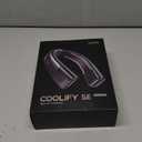 TORRAS COOLiFY 2S Neck Fans that Blow Cold Air [Limited Version], Neck Air Conditioner with Long Battery, Orange-Blue-Change Neck Fan, Smart App Control Neck Fan Rechargeable, Black