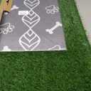 LOOBANI Large Dog Grass Pad with Tray - 35x23in Dog Litter Box with 2 Artificial Grass Patch + 2 Washable Pee Pads - Quickly Absorbency Indoor Outdoor Potty for Patio Balcony Apartment Use