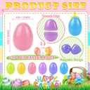 OCTERIC 120Pcs Easter Eggs, 2.3" Fillable Pastel Colors Plastic Easter Eggs Empty for Easter Hunt, Easter Basket Stuffers, Party Favor, Classroom Prize Supplies